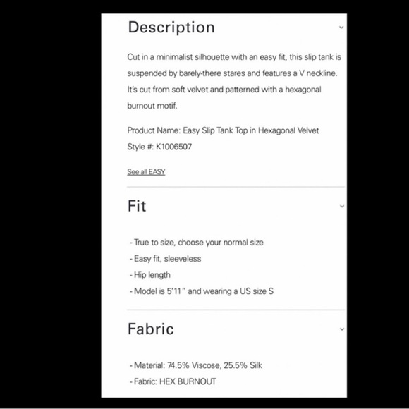 Theory Velvet Easy Slip Tank in Black. - Picture 5 of 10